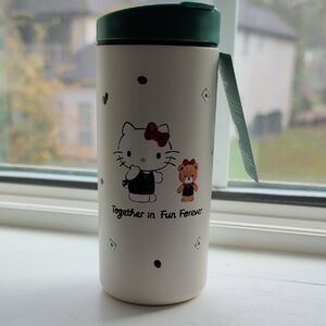 12oz Starbucks Hello Kitty White and Green Tumbler